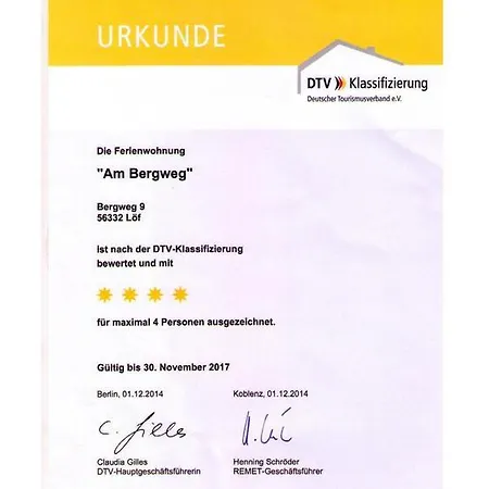 Ferienwohnung Am Bergweg *